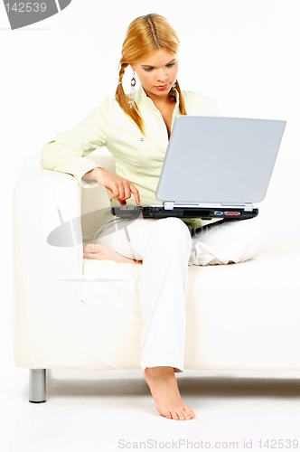 Image of Beauty with laptop