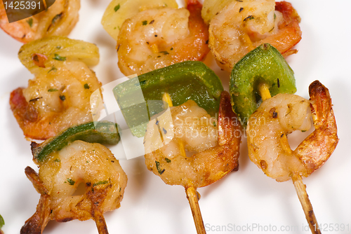 Image of Prawn kebabs