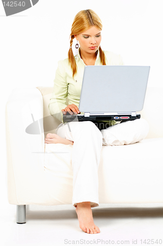 Image of Beauty with laptop