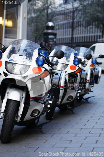 Image of Police motorbikes