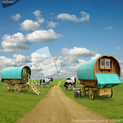 Image of Gypsy Wagon, Caravan