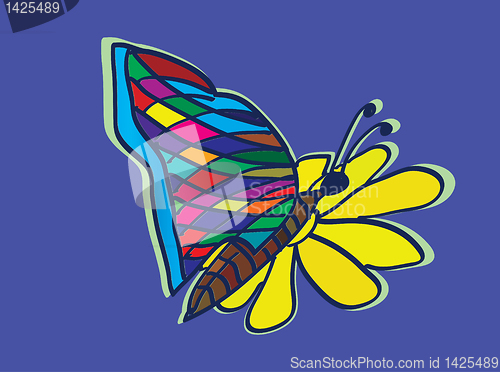 Image of butterfly on flower