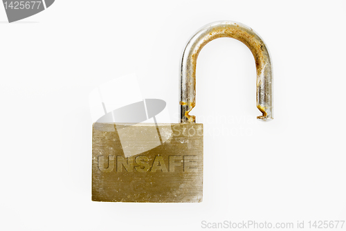 Image of Unsafe Padlock