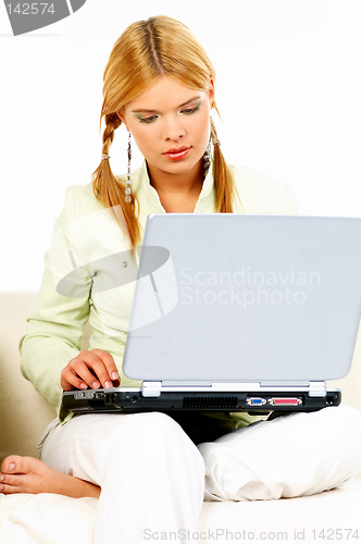 Image of Beauty with laptop