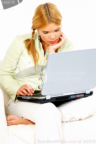 Image of Beauty with laptop