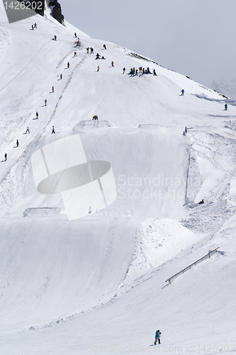 Image of Snowboard park at ski resort