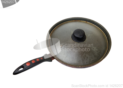 Image of Dirty old frying pan