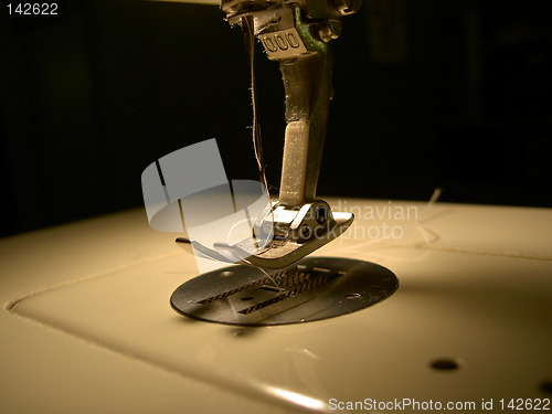 Image of detail of sewingmachine