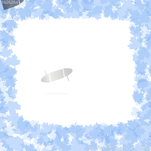 Image of Seamless Winter Leaves Art floral vector Design