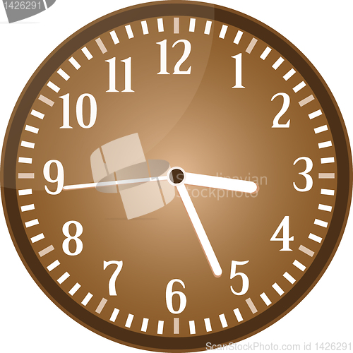 Image of Vintage clock grunge isolated on background vector