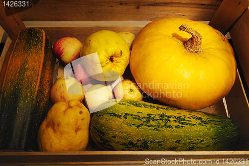 Image of still life, vegetables and fruits 