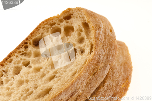 Image of Bread isolated on the white background