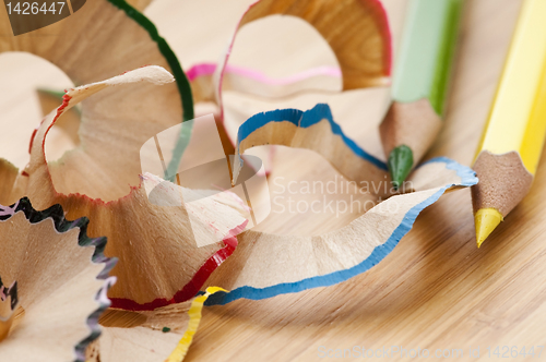 Image of Pencils and shavings