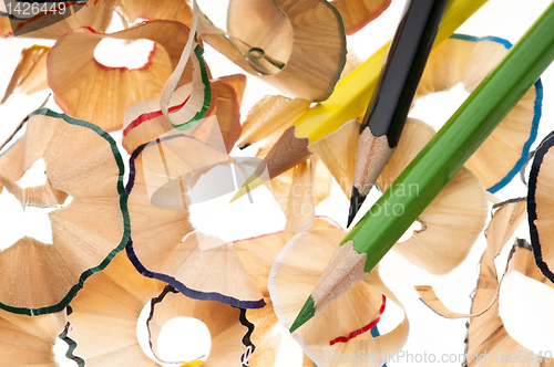 Image of Pencils and shavings