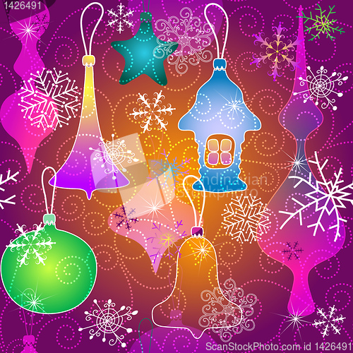 Image of Christmas vivid pattern