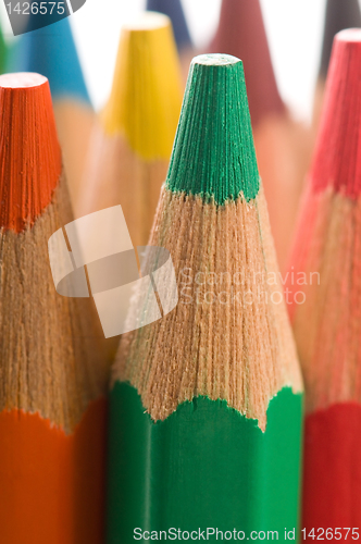 Image of Pencils on white