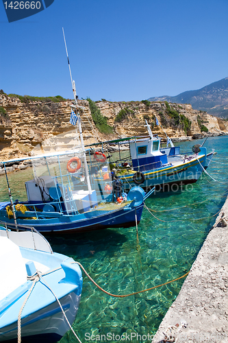 Image of Fishing boats in Kefalonia