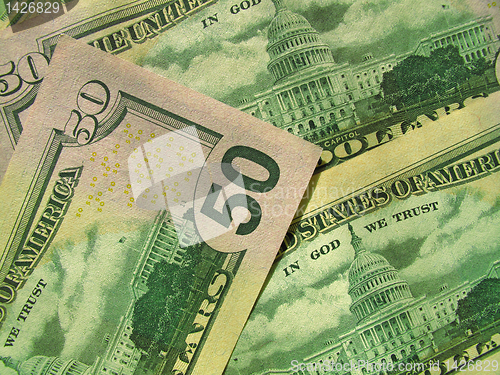 Image of american dollars background