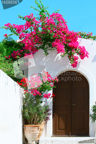 Image of Door in Lindos - island Rhodes, Greece 