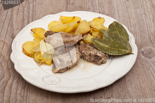 Image of lamb with potatoes