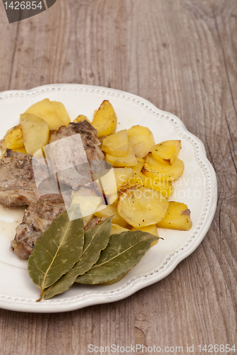 Image of lamb with potatoes
