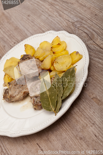 Image of lamb with potatoes
