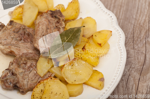 Image of lamb with potatoes