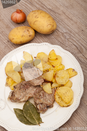 Image of lamb with potatoes