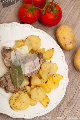 Image of lamb with potatoes