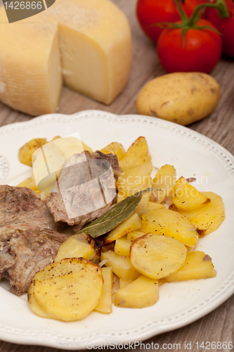 Image of lamb with potatoes