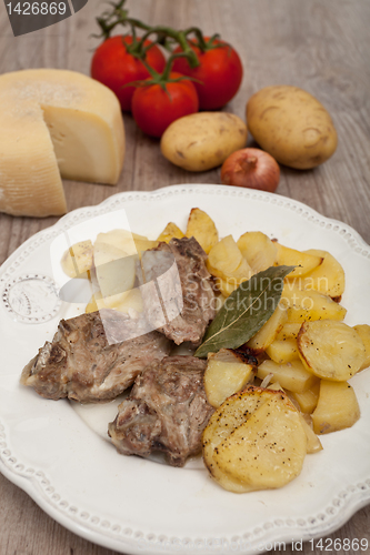 Image of lamb with potatoes