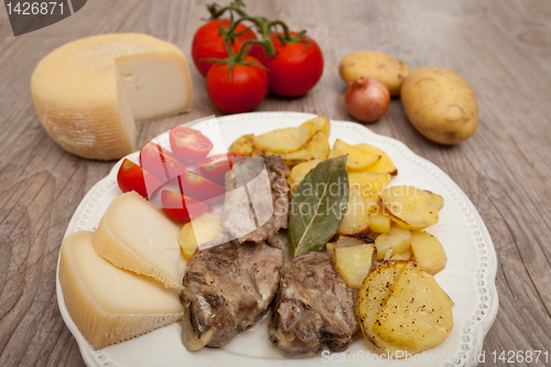 Image of lamb with potatoes