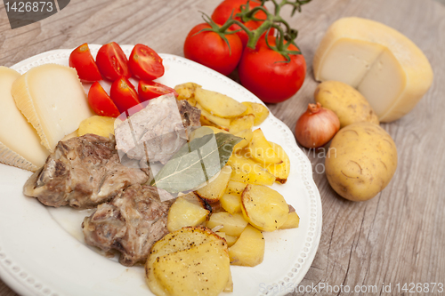 Image of lamb with potatoes