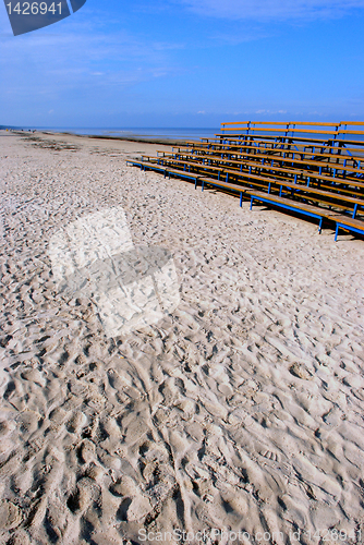 Image of Benches near the sea 