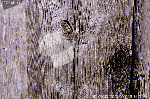Image of Old wooden wall fragment texture background.
