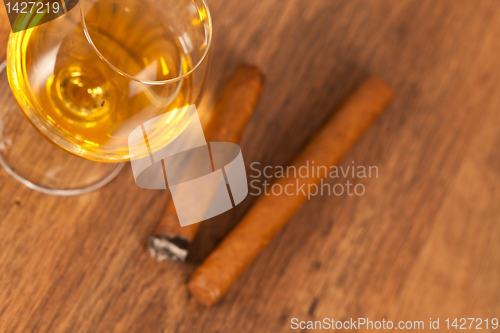 Image of Whisky and cigars