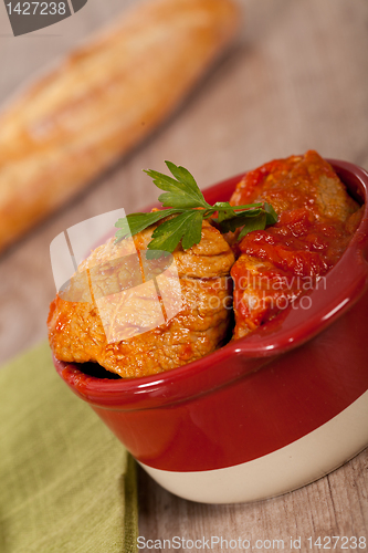 Image of Meat and tomato 