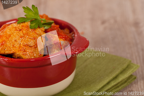 Image of Meat and tomato 