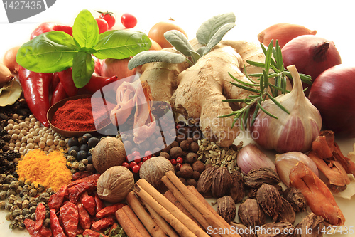 Image of Spices and herbs.