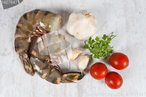 Image of Raw prawns tails