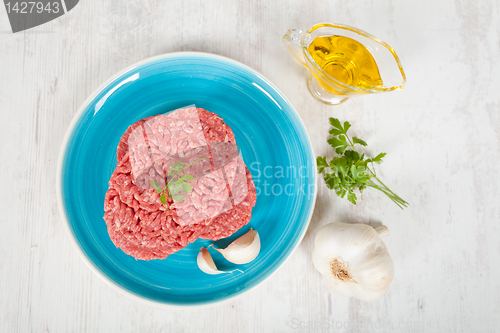 Image of Raw hamburger