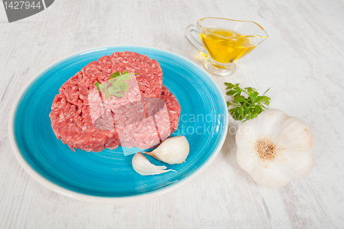 Image of Raw hamburger