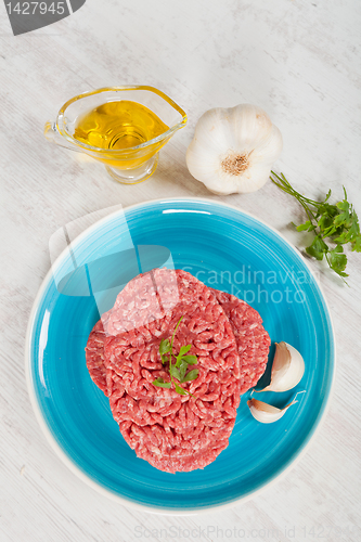 Image of Raw hamburger