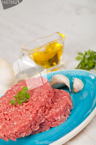 Image of Raw hamburger