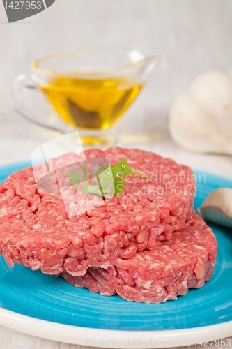 Image of Raw hamburger