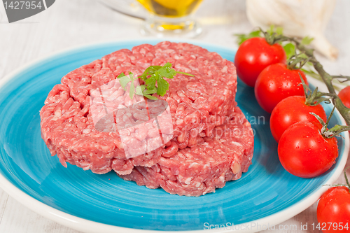 Image of Raw hamburger