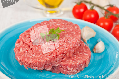 Image of Raw hamburger