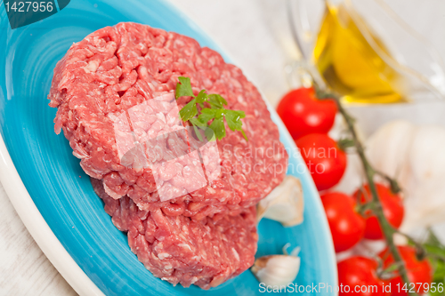 Image of Raw hamburger