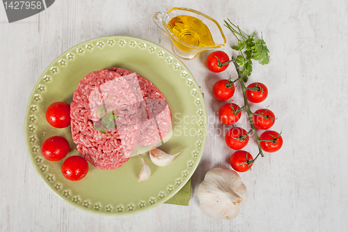 Image of Raw hamburger