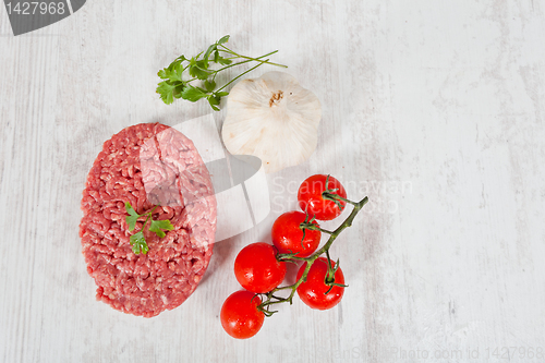 Image of Raw hamburger